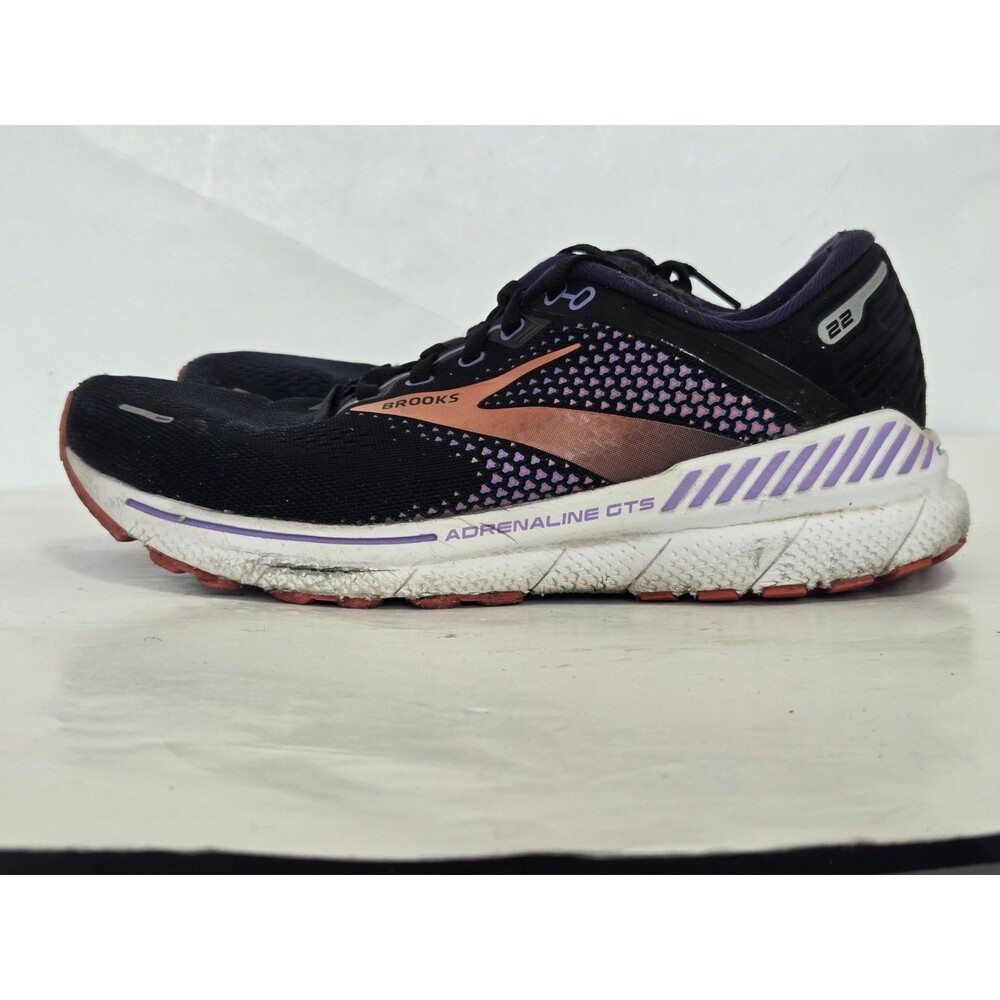 Brooks Sneakers Womens Sz 9 Adrenaline GTS 22 1203531B080 Black Running Shoes - Picture 4 of 7